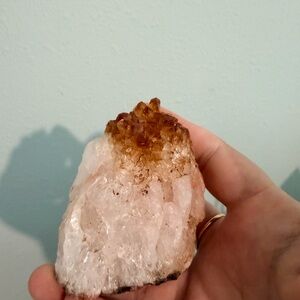 Citrine crystal cluster golden amethyst